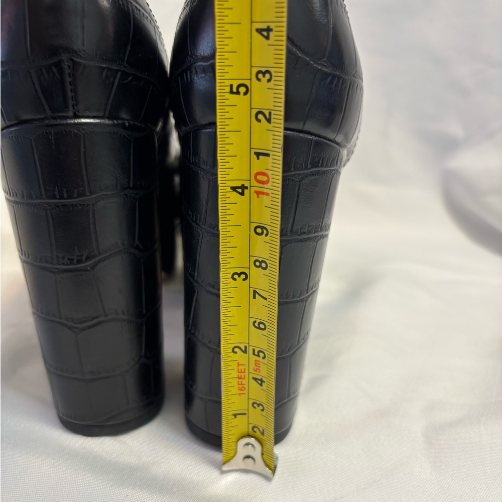 Sam Edelman Black Aretha Platform Loafer Pumps Boho Chic Women’s Size 7 - Picture 13 of 14